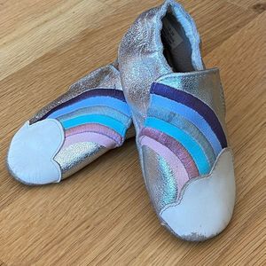 Robeez Infant Toddler Soft Soles Slip-Resistant Crib Shoes Slippers with Suede